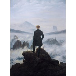 Grafika (01719) - Caspar David Friedrich: "Wanderer above the sea of fog, 1818" - 300 pezzi