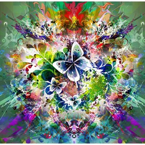 Grafika (00784) - "Spring Flowers and Butterflies" - 1500 pezzi