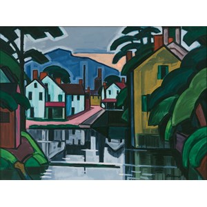 Grafika (00516) - Oscar Bluemner: "Old Canal Port, 1914" - 2000 pezzi