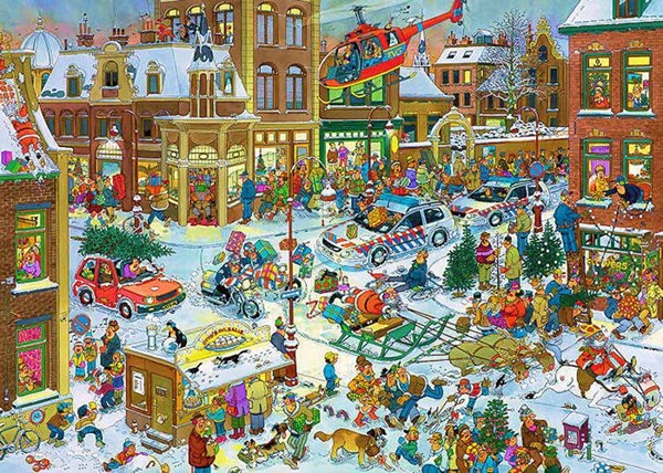 Jumbo (13007) - Jan van Haasteren: "Christmas" - 1000 pezzi