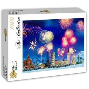 Grafika (t-00869) - "New Year's Eve around the World" - 1000 pezzi