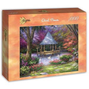 Grafika (t-00813) - Chuck Pinson: "Swan Pond" - 1000 pezzi