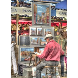 Grafika (t-00846) - "Street Artist, Paris, France" - 500 pezzi