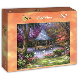 Grafika (t-00814) - Chuck Pinson: "Swan Pond" - 500 pezzi