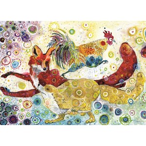 Grafika (t-00882) - Sally Rich: "Leaping Fox's" - 500 pezzi
