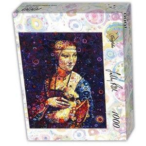 Grafika (t-00889) - Leonardo Da Vinci, Sally Rich: "Lady with an Ermine, by Sally Rich" - 1000 pezzi