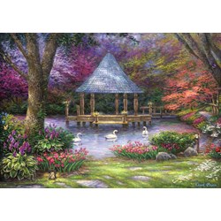 Grafika (t-00812) - Chuck Pinson: "Swan Pond" - 1500 pezzi