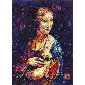 Grafika (t-00890) - Leonardo Da Vinci, Sally Rich: "Lady with an Ermine" - 500 pezzi
