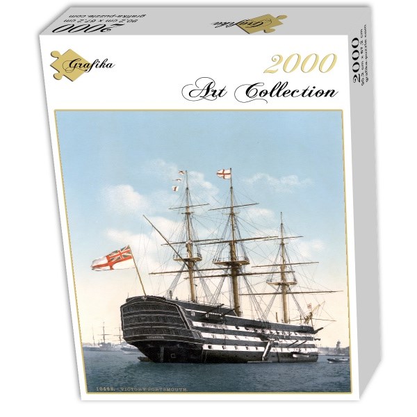 Grafika (00521) - "HMS Victory in Portsmouth, 1900" - 2000 pezzi