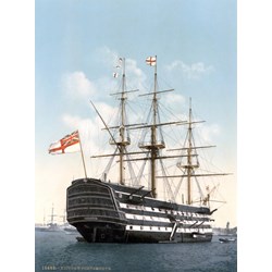 Grafika (00521) - "HMS Victory in Portsmouth, 1900" - 2000 pezzi