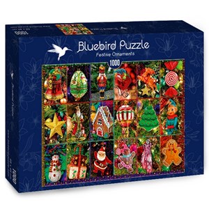 Bluebird Puzzle (70325) - "Festive Ornaments" - 1000 pezzi