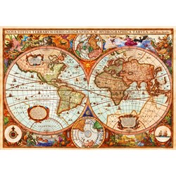 Bluebird Puzzle (70329) - Aimee Stewart: "Vintage Map" - 1000 pezzi