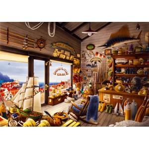 Bluebird Puzzle (70321) - "Joe & Roy Bait & Fishing Shop" - 1000 pezzi