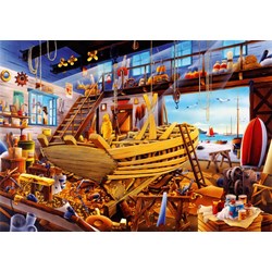 Bluebird Puzzle (70316) - Hiroyuki: "Boat Yard" - 1000 pezzi