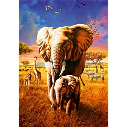 Bluebird Puzzle (70314) - Adrian Chesterman: "Elephant" - 1000 pezzi