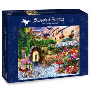 Bluebird Puzzle (70334) - Jason Taylor: "The Flower Market" - 1000 pezzi
