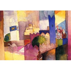 Grafika (00440) - August Macke: "Kairouan (III), 1914" - 1000 pezzi