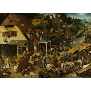 D-Toys (73778-1) - Pieter Brueghel the Elder: "Flemish Proverb" - 1000 pezzi