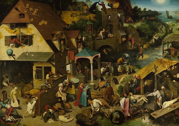 D-Toys (73778-1) - Pieter Brueghel the Elder: "Flemish Proverb" - 1000 pezzi