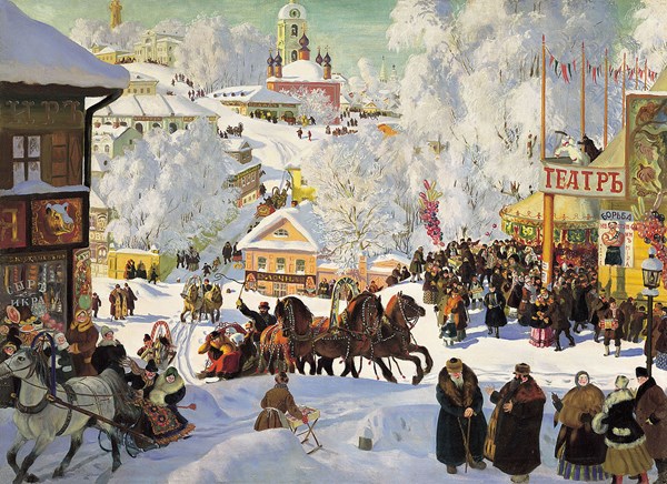 D-Toys (73846) - Boris Kustodiev: "Maslenitsa" - 1000 pezzi