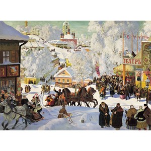 D-Toys (73846) - Boris Kustodiev: "Maslenitsa" - 1000 pezzi