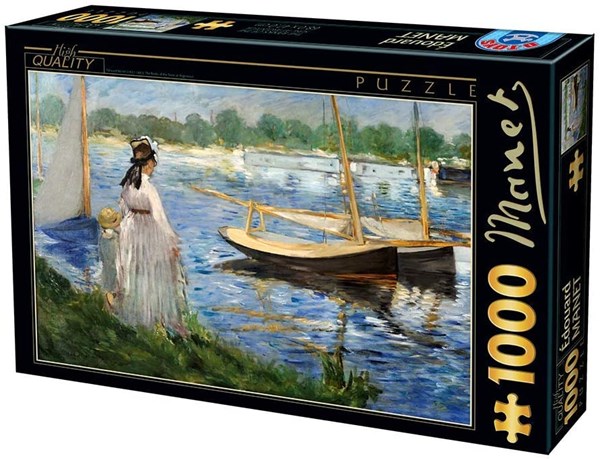 D-Toys (74522) - Edouard Manet: "The-Banks of the Seine at Argenteuil" - 1000 pezzi