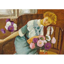 D-Toys (73914) - Stefan Luchian: "Lorica with Chrysanthemums" - 500 pezzi