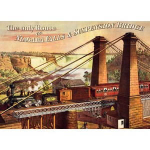 D-Toys (74966) - "The only Route via Niagara Falls & Suspension Bridge" - 1000 pezzi