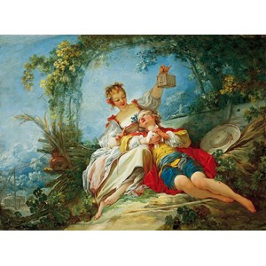 D-Toys (74997) - Jean-Honoré Fragonard: "Happy Lovers" - 1000 pezzi