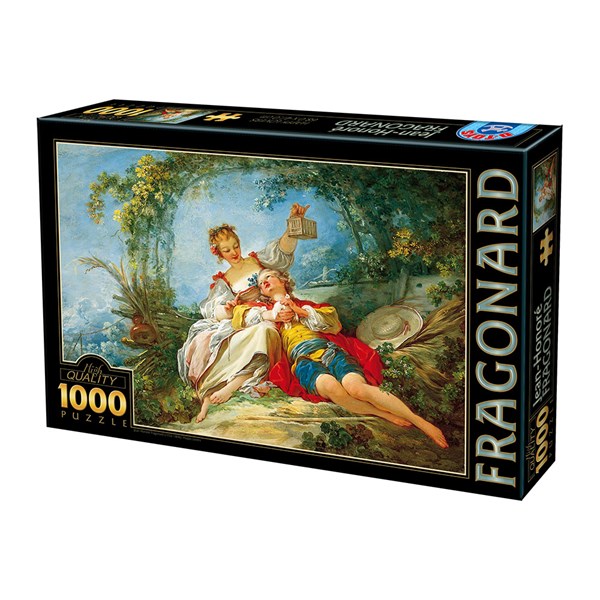 D-Toys (74997) - Jean-Honoré Fragonard: "Happy Lovers" - 1000 pezzi