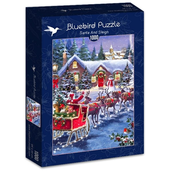 Bluebird Puzzle (70073) - "Santa And Sleigh" - 1000 pezzi