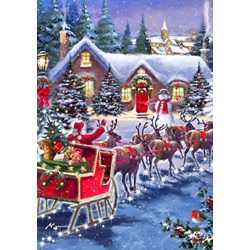 Bluebird Puzzle (70073) - "Santa And Sleigh" - 1000 pezzi