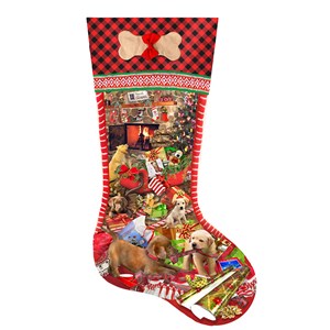 SunsOut (96028) - Lori Schory: "Puppy Stocking" - 800 pezzi