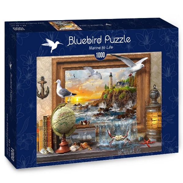 Bluebird Puzzle (70112) - Dominic Davison: "Marine to Life" - 1000 pezzi