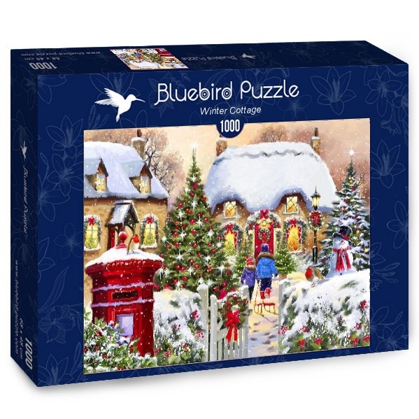 Bluebird Puzzle (70076) - "Winter Cottage" - 1000 pezzi