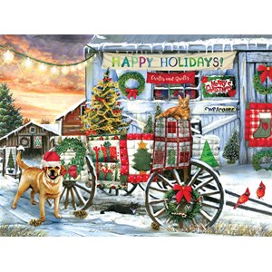 SunsOut (28708) - Tom Wood: "Holiday Wagon" - 1000 pezzi