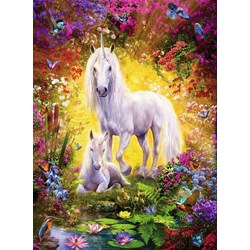 Ravensburger (14825) - "Unicorn and Foal" - 500 pezzi