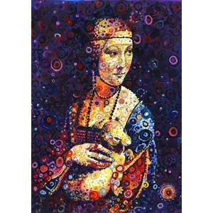 Grafika (t-00887) - Leonardo Da Vinci, Sally Rich: "Lady with an Ermine" - 2000 pezzi