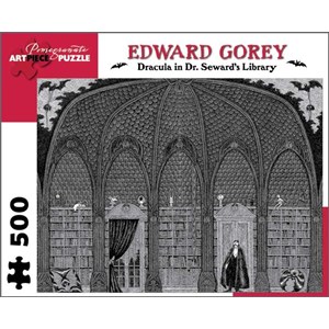 Pomegranate (AA711) - Edward Gorey: "Dracula in Dr. Seward's Library" - 500 pezzi