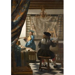 Grafika (00145) - Johannes Vermeer: "The Allegory of Painting, 1666-1668" - 1000 pezzi