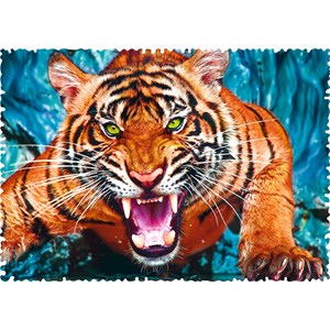 Trefl (11110) - "Facing a tiger" - 600 pezzi