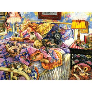 SunsOut (44242) - Susan Brabeau: "Pet Bed" - 1000 pezzi