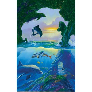 SunsOut (75542) - Jim Warren: "7 dolphins" - 1000 pezzi