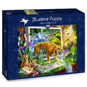 Bluebird Puzzle (70200) - Jan Patrik Krasny: "Tiger coming to Life" - 1500 pezzi