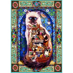 Bluebird Puzzle (70154) - Lewis T. Johnson: "Cats Galore" - 1500 pezzi