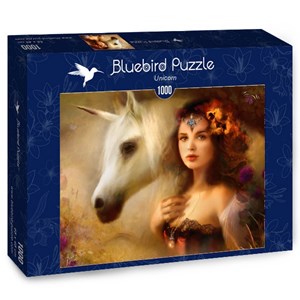 Bluebird Puzzle (70158) - Bente Schlick: "Unicorn" - 1000 pezzi