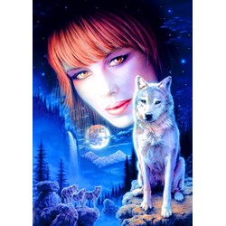 Bluebird Puzzle (70133) - Robin Koni: "Wolf Girl" - 1000 pezzi