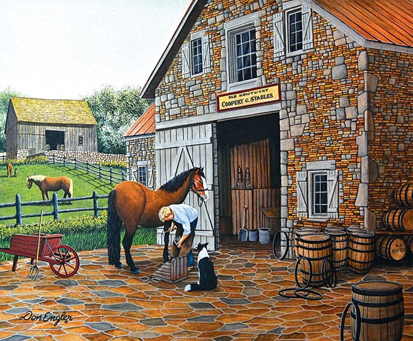 SunsOut (60319) - Don Engler: "Coppery and Stables" - 1000 pezzi