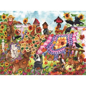 SunsOut (20225) - Wendy Edelson: "Autumn Garden Quilts" - 1000 pezzi