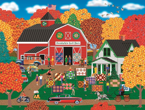 SunsOut (22613) - Mark Frost: "Annabelle's Quilt Barn" - 1000 pezzi